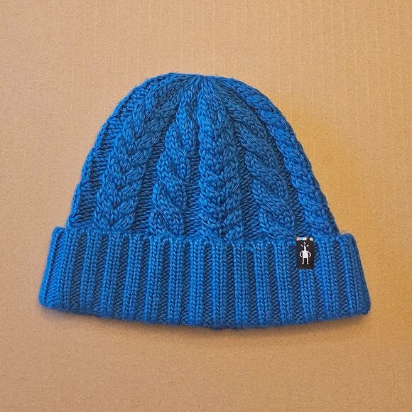 Smartwool beanie merino wool/acrylic blend bright blue - Picture 1 of 6